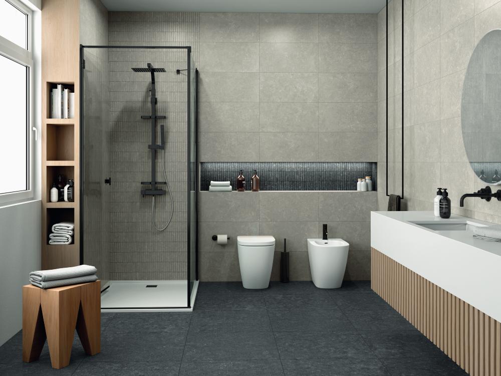 Wandfliesengestaltung im Bad